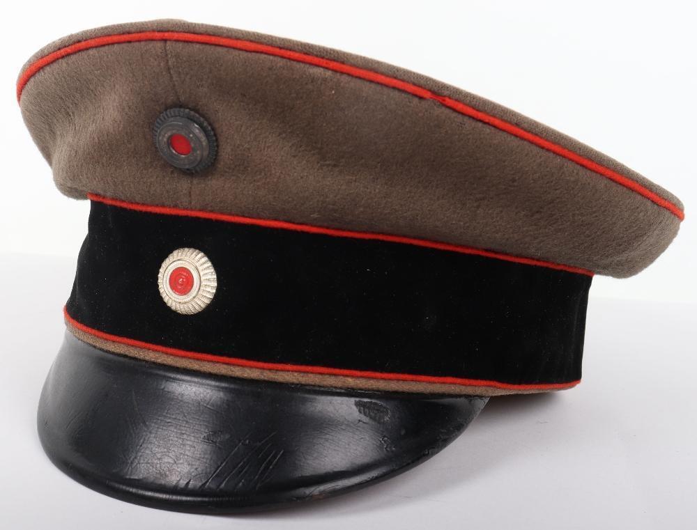WW1 German Silk Top M1910 Specialist Officer Visor Cap