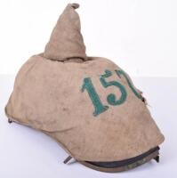 WW1 German Prussian Battlefield Pick-Up Other Ranks / NCO’s Pickelhaube Helmet with Original Numbered Field Cover