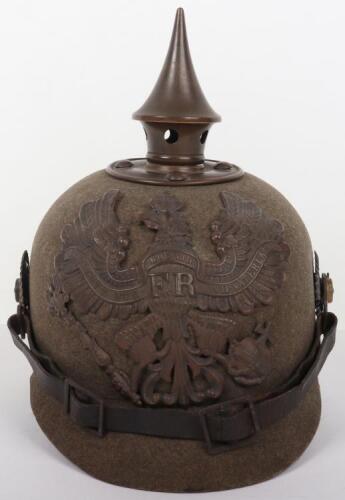 Scarce Variation WW1 German Prussian Ersatz Pickelhaube