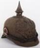 Scarce Variation WW1 German Prussian Ersatz Pickelhaube - 4