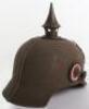 Scarce Variation WW1 German Prussian Ersatz Pickelhaube - 5