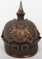 Imperial German Bavarian Ersatz Felt Pickelhaube