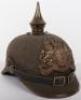 Imperial German Bavarian Ersatz Felt Pickelhaube - 4