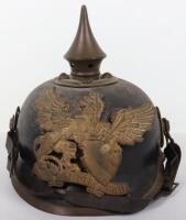 Scarce Imperial German Baden Eratz Steel Pickelhaube