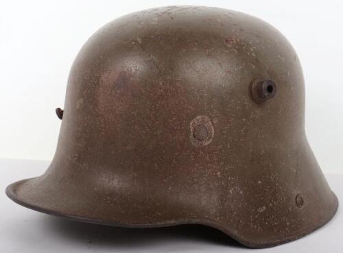 German M-16 Steel Combat Helmet Captured at the Battle of Montauban 1918