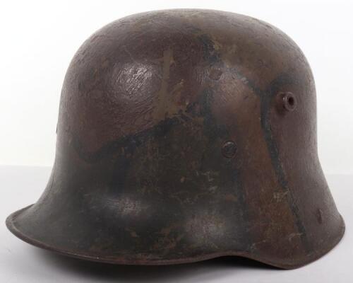 WW1 German M-16 Camouflaged Steel Combat Helmet