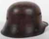 WW1 German M-16 Camouflaged Steel Combat Helmet - 4