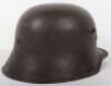 WW1 German M-17 Steel Combat Helmet with Deutsches Kaiserreich Decal Possibly Linked to Imperial Territory of Alsace-Lorraine - 5