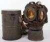 Mint Condition 1918 Dated M-17 German Gas Mask in Storage Tin