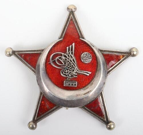 German Made Silver and Enamel Turkish Gallipoli Star