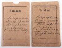 WW1 German Soldbuch and Militarpass of Luftwaffe Fighter Ace Gunther Rall’s Father Rudolf Gottlob Rall who served as a Signaller in Nachrichten Ersatz Abteilung 18