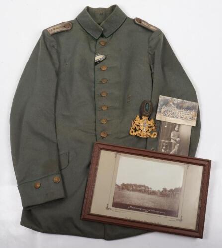 Attributed Bavarian Reserve Jager Battalion Nr 1 II Machine Gun Kompanie Officers Field Grey Uniform Set