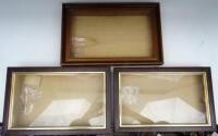 Three neatly made wall frames for Britain Limited Editions