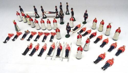 Britains from set 137, Army Medical Service, repainted