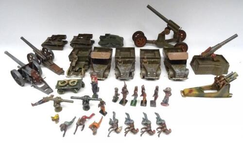 Britains, five Beetle Lorries