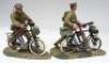 Britains WWI and WWII Personnel with Bicycles - 3
