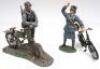 Britains WWI and WWII Personnel with Bicycles - 4