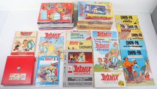 Quantity of Vintage Asterix comics and books