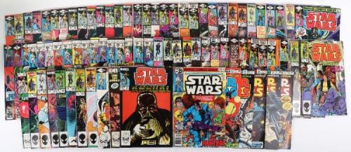 Near complete set of Vintage Marvel Comics Star Wars Monthly 1977-1986,