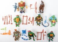 Vintage playmates 1980s Teenage Mutant Ninja turtles figures