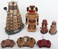 Three Remote controlled Doctor who Daleks