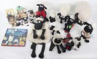 Quantity of Wallace & Gromit Shaun the sheep memorabilia and merchandise