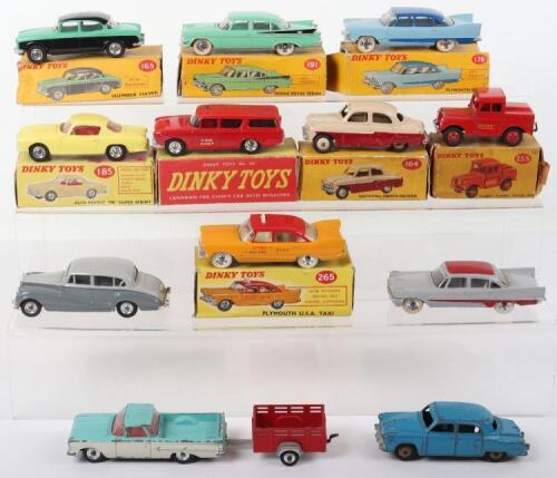 Twelve Original Dinky Toys