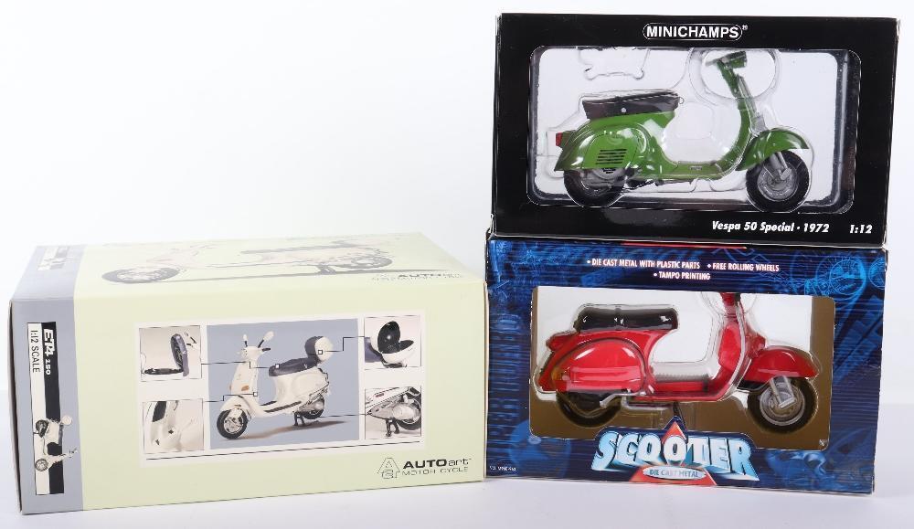 Scooter Scale Model Three Boxed Scooter Models