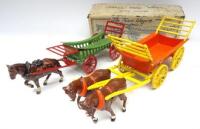 Charbens and Crescent diecast four wheel Farm Wagons