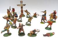 Elastolin 70mm scale Cowboys and Indians