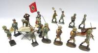 Elastolin and Lineol 70mm Wehrmacht figures