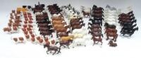 Britains Plastic Horses and various Cattle