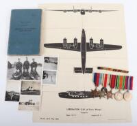 Royal Air Force Medal and Log Book Set of Navigator R White, Who Was Attacked by Japanese Fighter on Just His 3rd Operational Mission