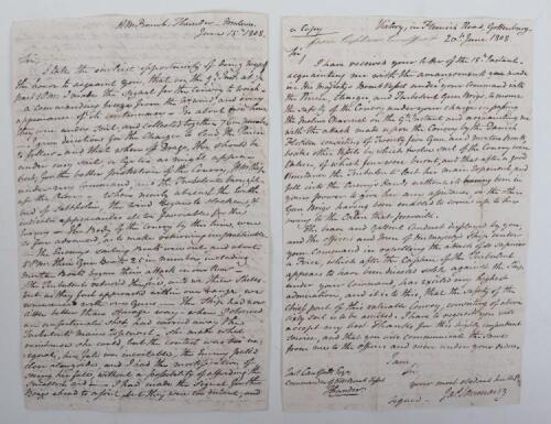Important Account of HMS Thunder's Action Against the Danes in June 1808