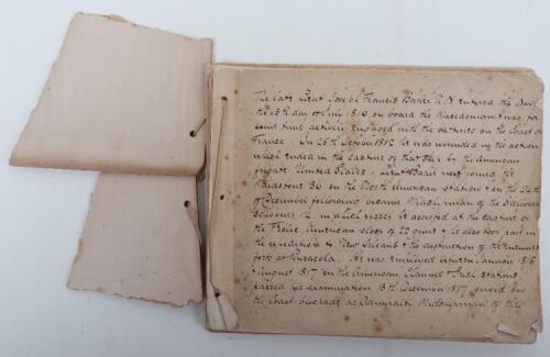 Fascinating Account of a Royal Navy Officer's Service 1810 to c.1830. Lieut. Joseph Francis Baker