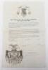 Fascinating "Safe Conduct" issued to Colin Campbell a British Volunteer, Carlist War 1836
