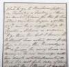 Historic Letter Describing in English, Paris in Short Lived Revolt in 1851 - 6