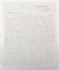 Historic Letter Describing in English, Paris in Short Lived Revolt in 1851 - 9
