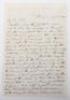 Interesting Letter Describing in English Some Events at the Height of the Revolution in 1848 which led to the Banishment of Louis Philippe and Election of Louis Napoleon Followed by Bloodshed in Paris