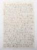 Interesting Letter Describing in English Some Events at the Height of the Revolution in 1848 which led to the Banishment of Louis Philippe and Election of Louis Napoleon Followed by Bloodshed in Paris - 9