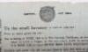 Leaflet Dropped by Aeroplane March 1918 in Bristol to Encourage War Bond & Saving Certificates - 5