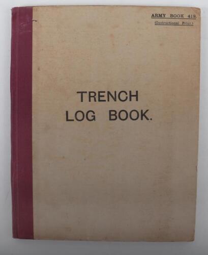 Trench Log Book Army Book 419