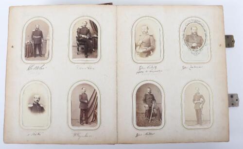 Imperial German Album of Carte de Visite Style Photographs c. 1863