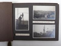 Important Photographic Record in Three Photograph Albums of Pathe News Photographer in China 1921, France & South Africa c.1910 etc