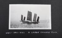 Chinese Lacquered Photograph Album Covering Cruise of HMS Cumberland (5th Cruiser Squadron China) 1933 to 1935