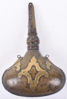 Scarce Indo-Persian Brass Powder Flask