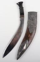North Indian Silver Mounted Kukri, 19th Century
