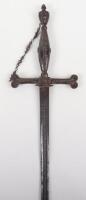 Highly Unusual Cut and Polished Steel Cruciform Hilt Secret Society Smallsword c.1845-1849