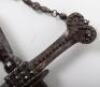 Highly Unusual Cut and Polished Steel Cruciform Hilt Secret Society Smallsword c.1845-1849 - 6