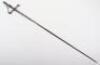 Highly Unusual Cut and Polished Steel Cruciform Hilt Secret Society Smallsword c.1845-1849 - 12
